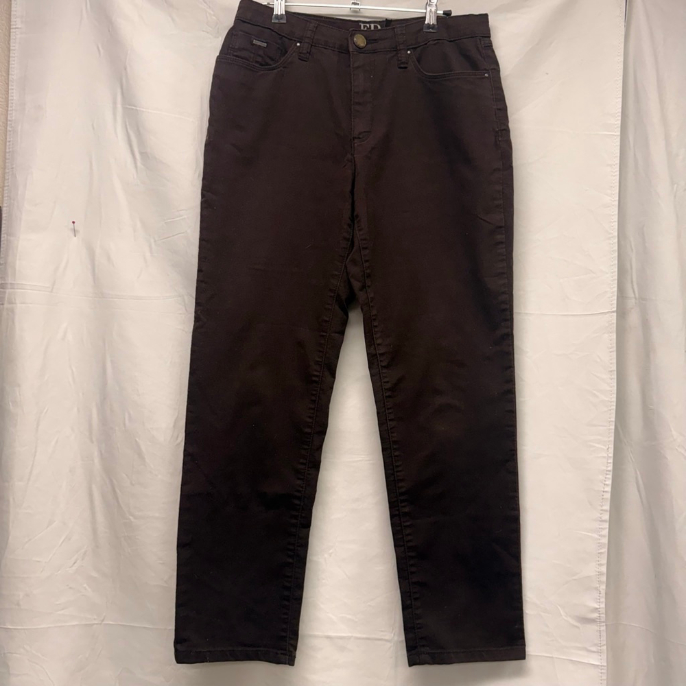 Women's FDJ French Dressing Jeans Brown Straight Leg Jeans Size 6